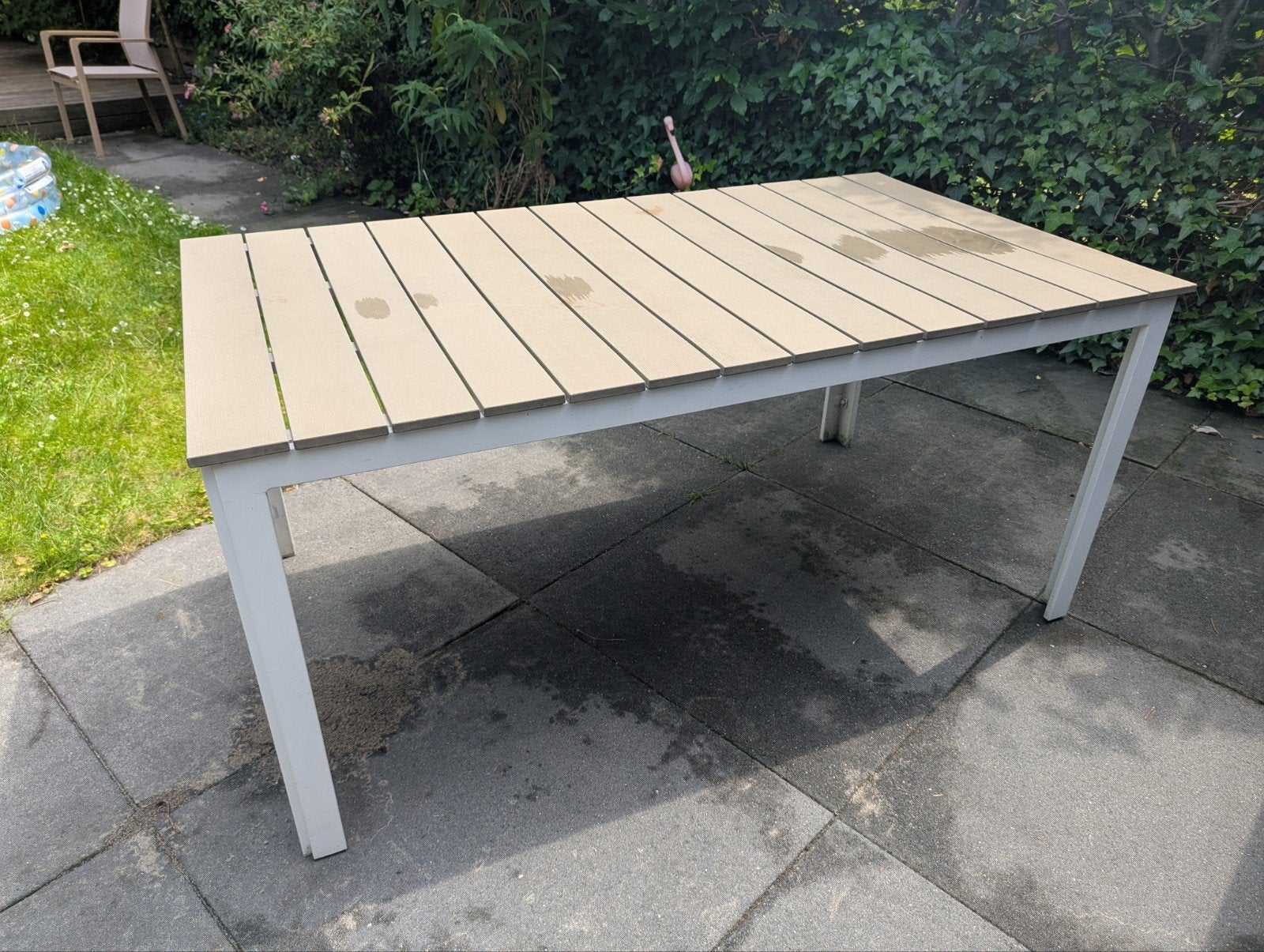 Bellagio tuintafel 160x90 met lichte vlekken, Tuin en Terras, Tuintafels, Ophalen