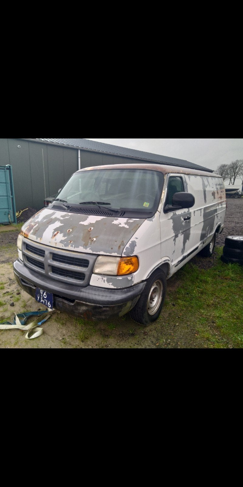 Dodge B3500 1977 moawag, Auto's, Overige Auto's, Automaat, Wit, Achterwielaandrijving, Trekhaak