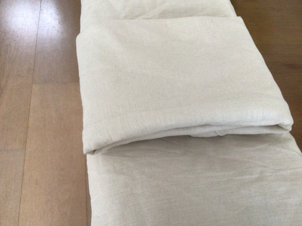 Nieuw 1pers dekbedovertrek Ikea beige linnen  Rundhagtorn, Ophalen, Eenpersoons, Beige, Nieuw