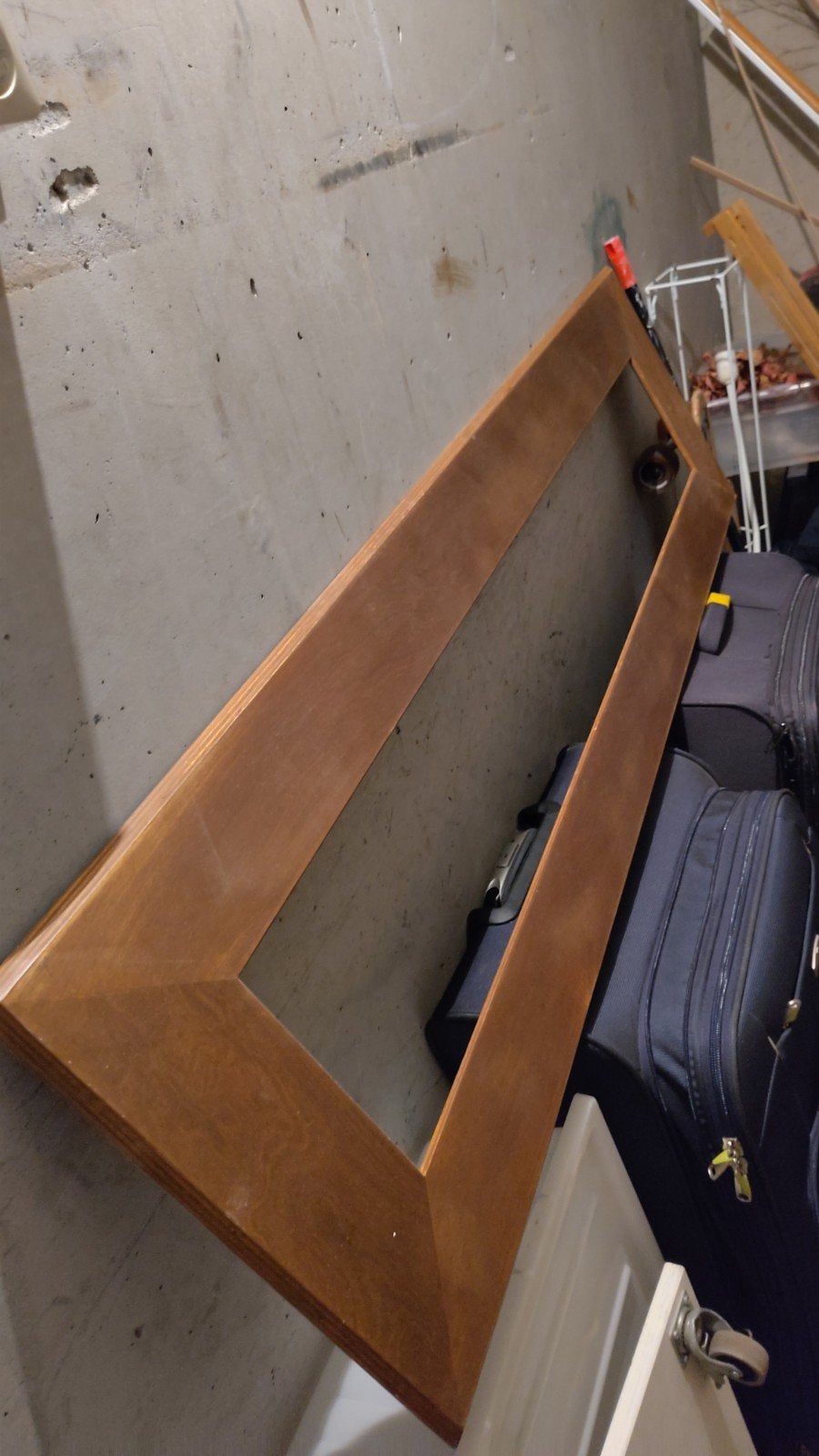 Houten lijst, Ophalen, Bruin, Gebruikt, Handgemaakt