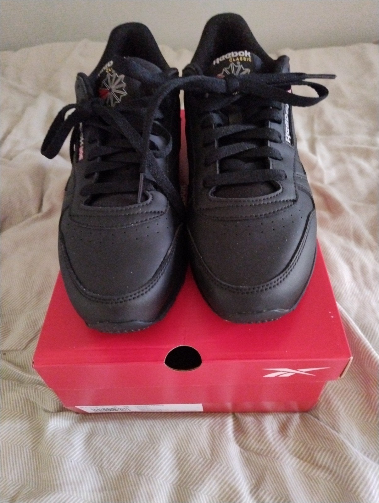 Reebok Classic Leather Unisex Hardloopschoenen Zwart, Ophalen, Zwart, Nieuw, Sneakers of Gympen