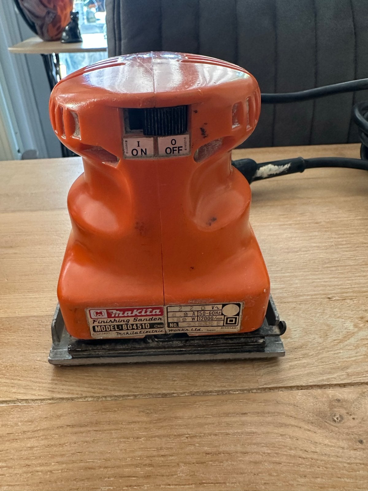 Makita Finishing Sander BO4510+BO4520 - Vlakschuurmachine, Ophalen, Gebruikt, Minder dan 600 watt, Vlakschuurmachine