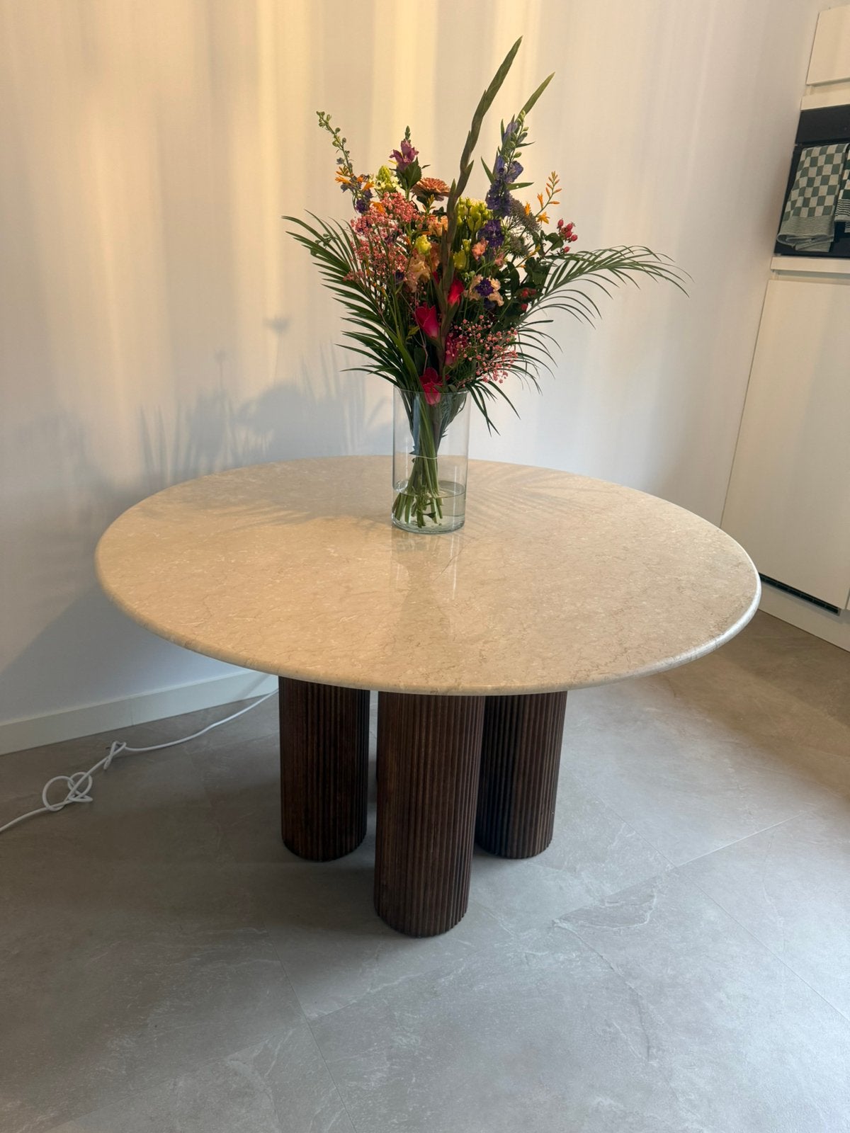 Ronde Eettafel, Huis en Inrichting, Tafels | Salontafels, Ophalen, Gebruikt