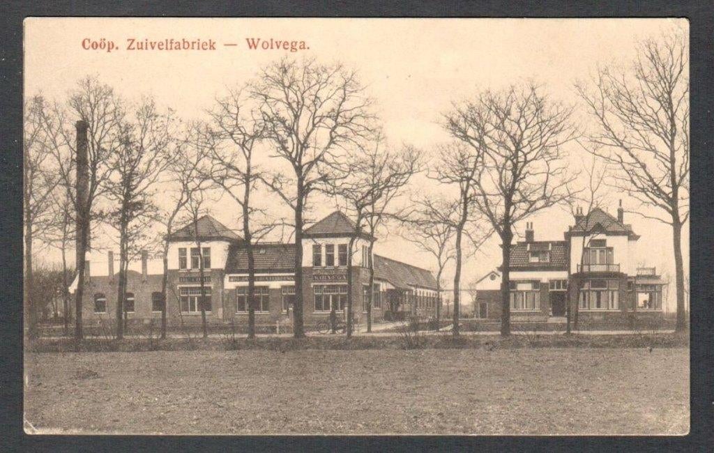 Oude Ansicht - Wolvega - Coöp. Zuivelfabriek 1916 - Frl., Ophalen of Verzenden, Voor 1920, Gelopen, Friesland