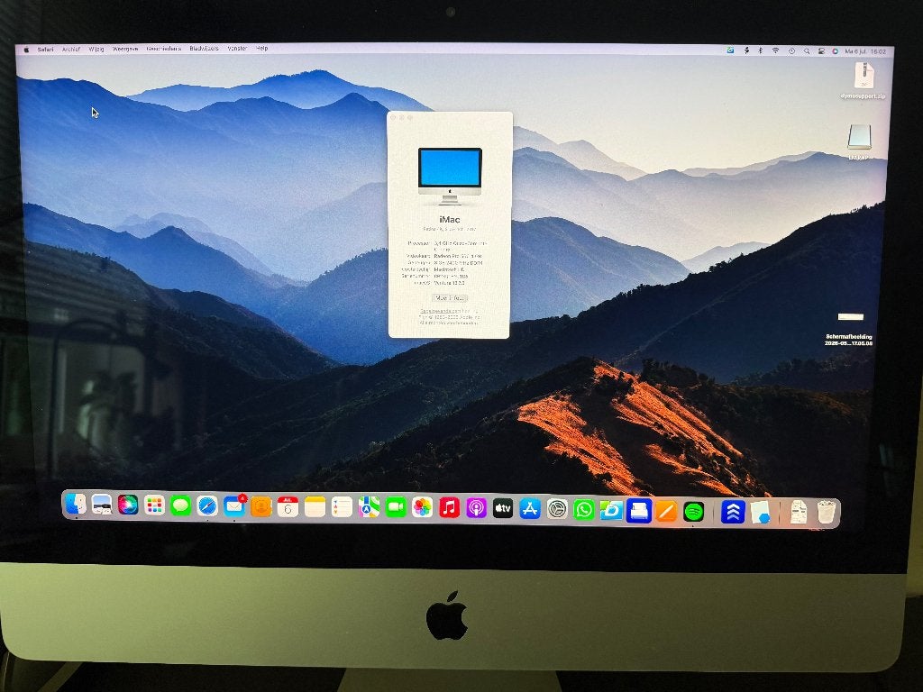 Apple iMac 21.5 inch 2017 Quad-Core Intel Core i5, Computers en Software, Apple Desktops, Ophalen, 21 inch, 8 GB, IMac