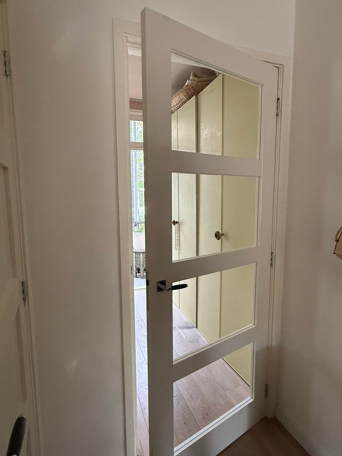 Binnendeur met glas 210x83 cm, Ophalen, Binnendeur, 200 tot 215 cm, Glas