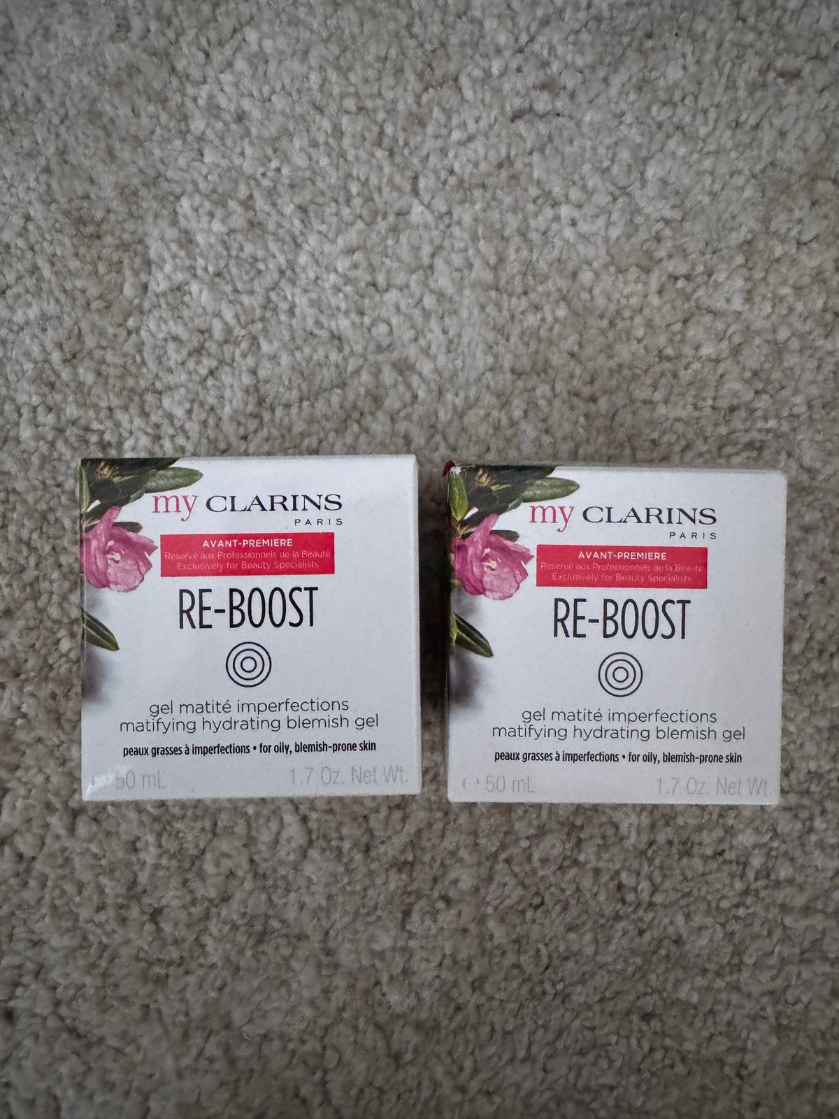 Clarins My Clarins Re-Boost Crème (2x), Ophalen of Verzenden, Nieuw, Gehele gezicht, Verzorging