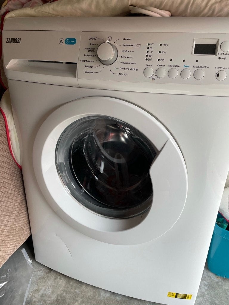 Zanussi wasmachine, Witgoed en Apparatuur, Ophalen, 1200 tot 1600 toeren, Gebruikt, Voorlader