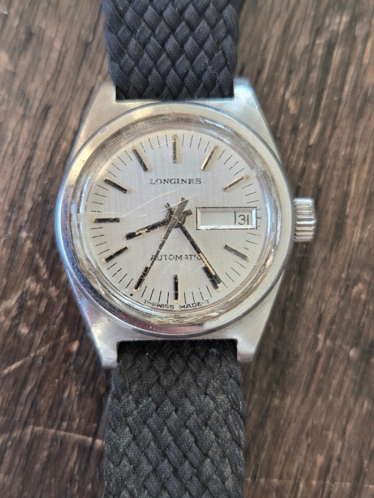 Longines Automatic Day Date jaren 60, Ophalen of Verzenden, Staal, Overige merken