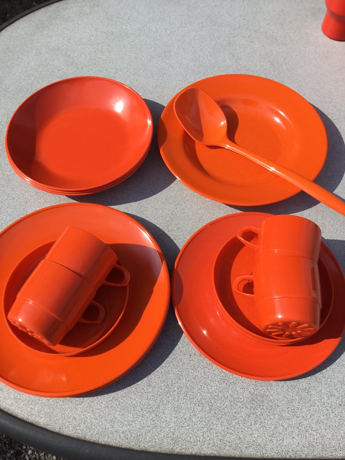 Oranje Mepal Servies, Ophalen of Verzenden, Gebruikt