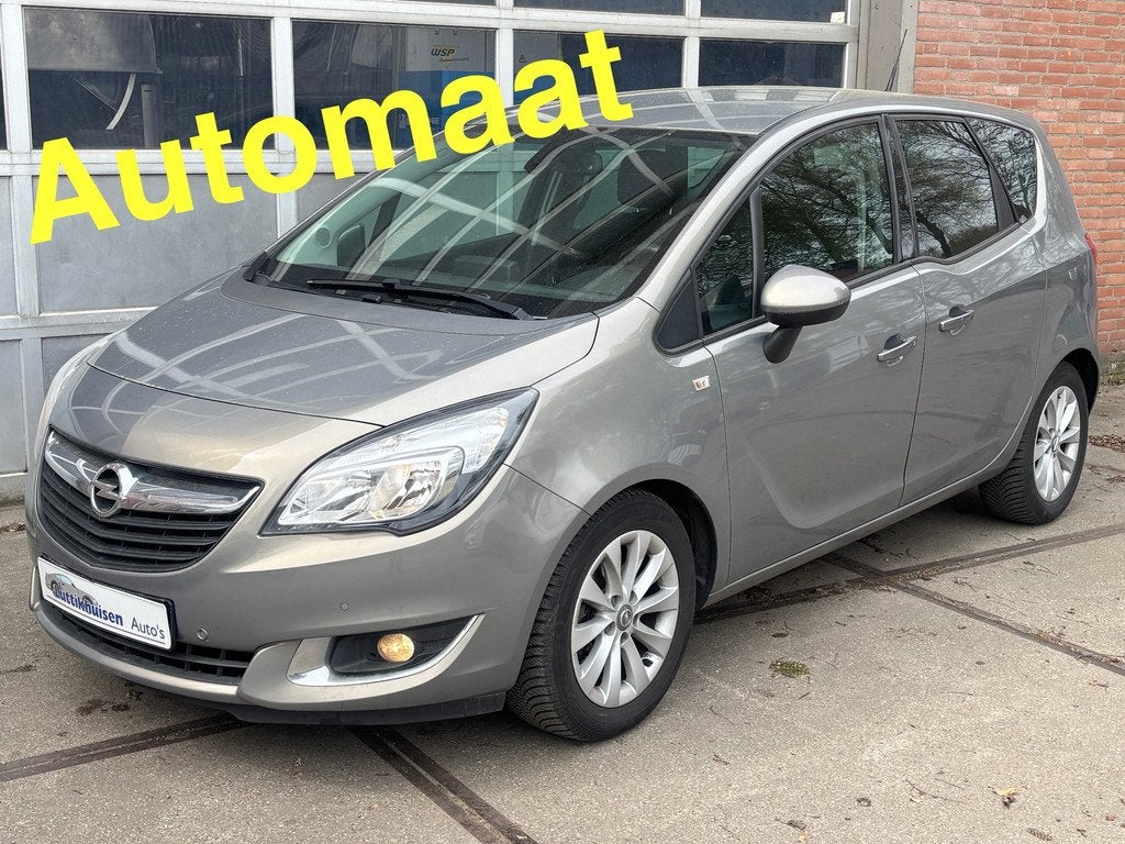 Opel Meriva 1.4 Turbo EditionAUTOMAAT,NAVI,CLIMAT,CRUISE,VER, Auto's, Stof, Gebruikt, Zwart, 4 cilinders