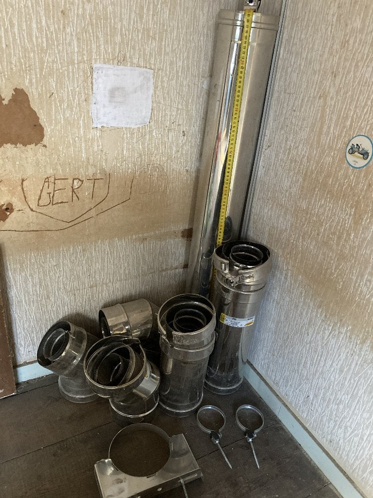 dubbelwandige kachel buis, Ophalen, Zo goed als nieuw, Minder dan 20 liter, Onderdeel