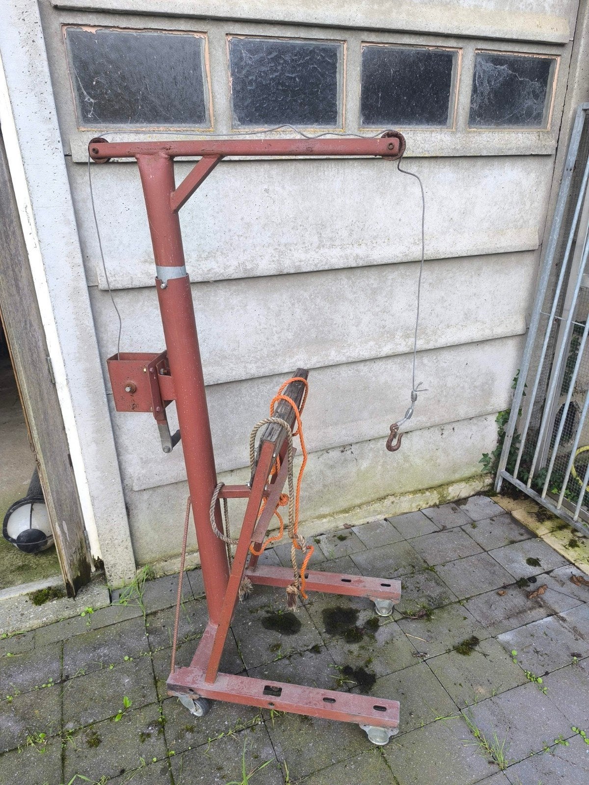 Verrijdbare Buitenboordmotor Takel / Ophangbok, Ophalen, Gebruikt