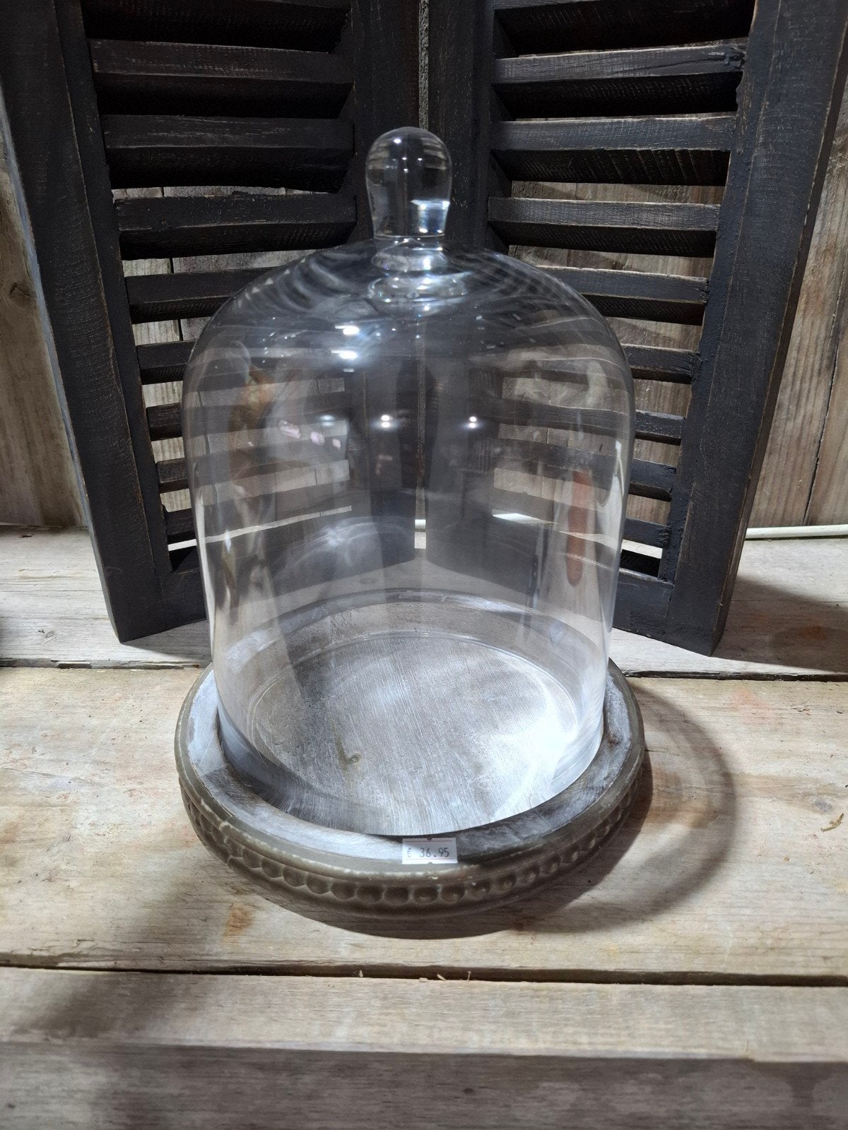 Glazen stolp, Glas, Ophalen, Nieuw, 23 cm