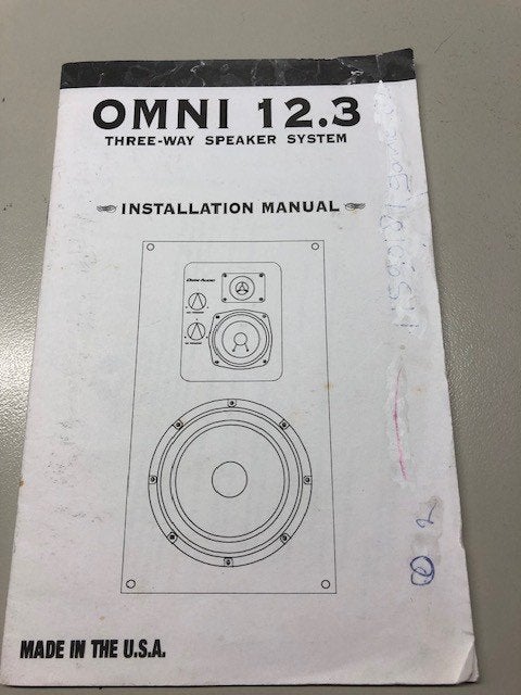 OMNI 12.3 Three-Way Speaker System Boxen, Vloerstaande luidspreker, Nieuw, Ophalen, 150 watt of meer