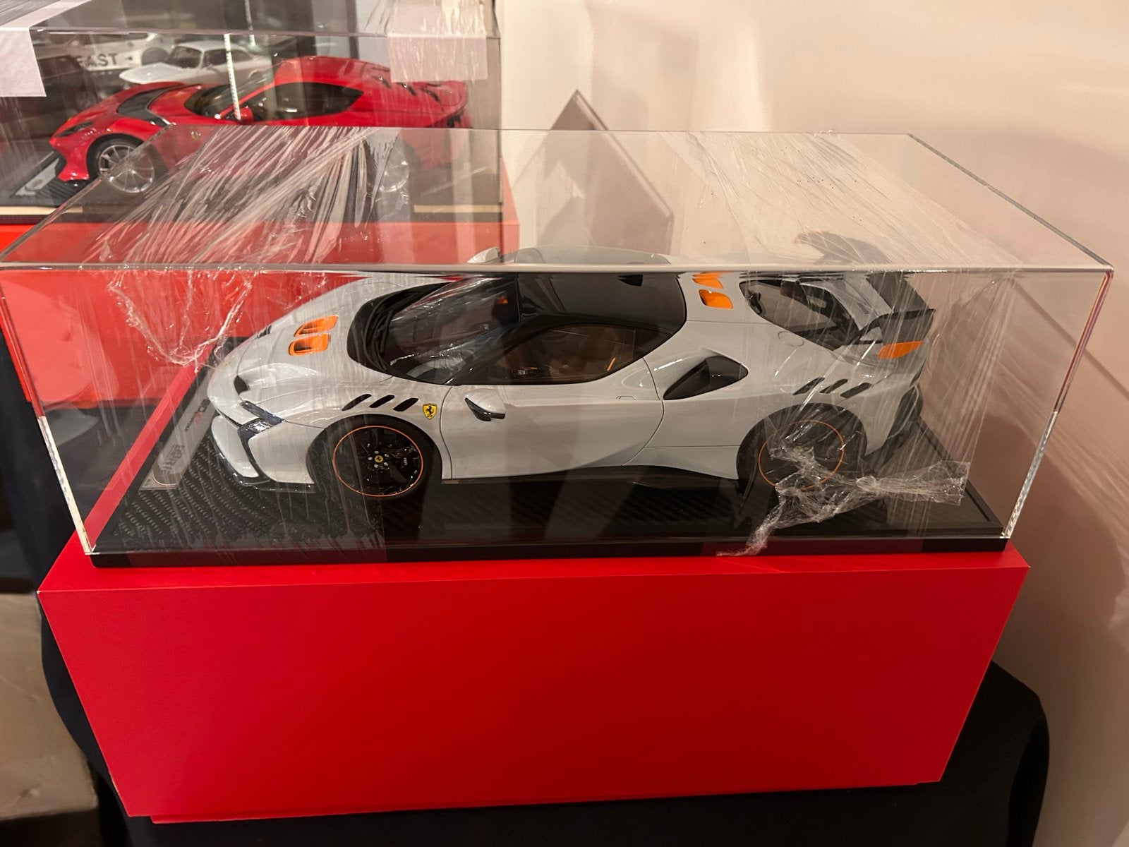 Ferrari SF90 XX Stradale 1:12 BBR Bianco Artico, Ophalen of Verzenden, Nieuw, 1:9 t/m 1:12, Auto