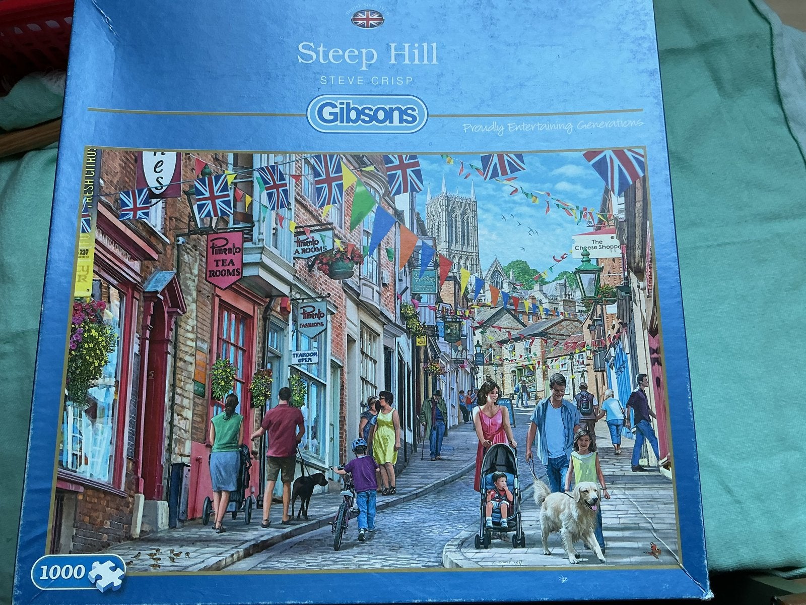 Gibsons Puzzels - Diverse Britse Scènes (1000 stukjes), Ophalen of Verzenden, Meer dan 50 stukjes, Zo goed als nieuw, 6 jaar of ouder