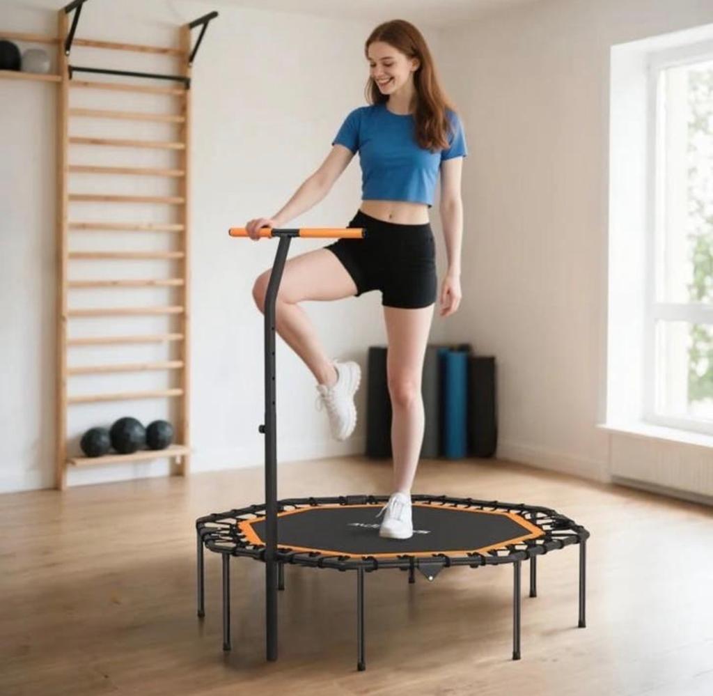 SportNow Fitness Trampoline met Handvat - 128 cm NIEUW, Ophalen of Verzenden, Nieuw