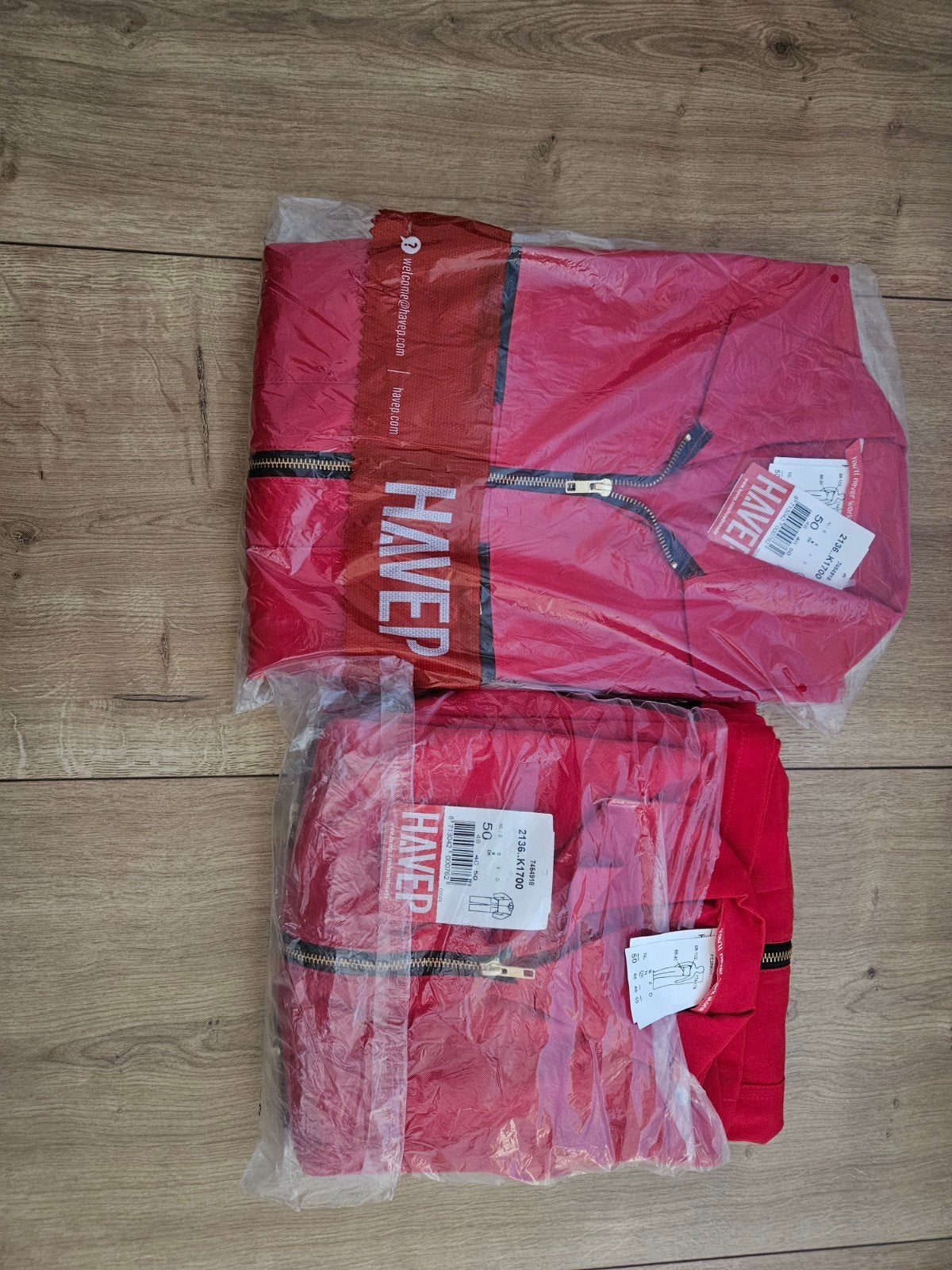 Nieuwe HAVEP Overalls - Maat 50 - rood (2 beschikbaar), Tuin en Terras, Werkkleding, Havep, Dames, Overall, Nieuw