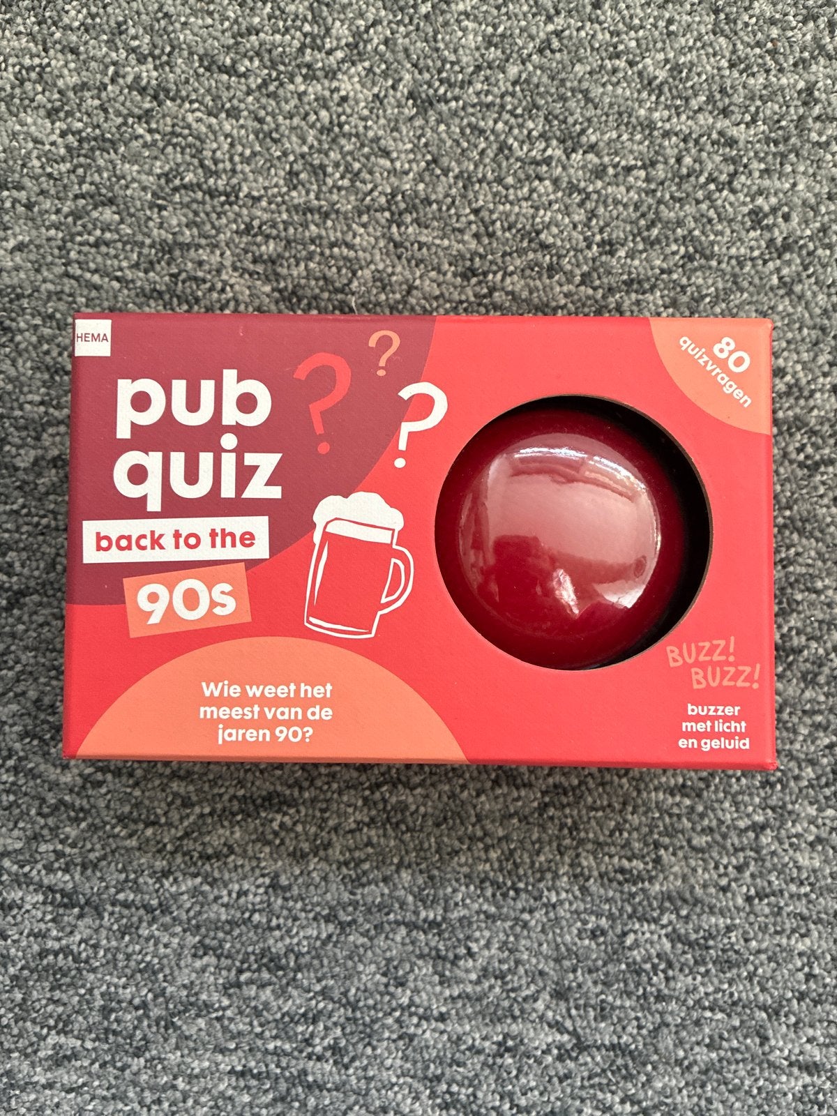 Hema Pub Quiz Back to the 90s - Nieuw, Drie of vier spelers, Ophalen of Verzenden, Nieuw