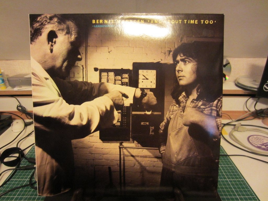 Bernie Marsden (Whitesnake) - And About Time Too 1-lp, Cd's en Dvd's, Vinyl | Rock, LP, Hard Rock, Ophalen of Verzenden, Inclusief binnenhoes