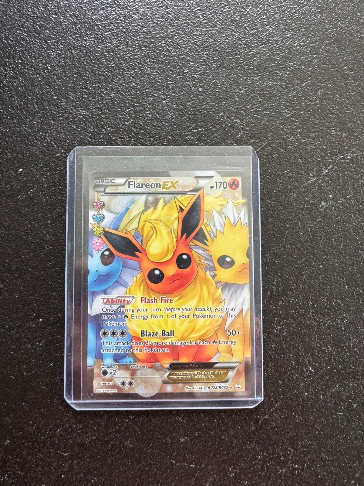Pokémon Flareon EX RC28/RC32 Generations Radiant Collection, Verzenden, Zo goed als nieuw