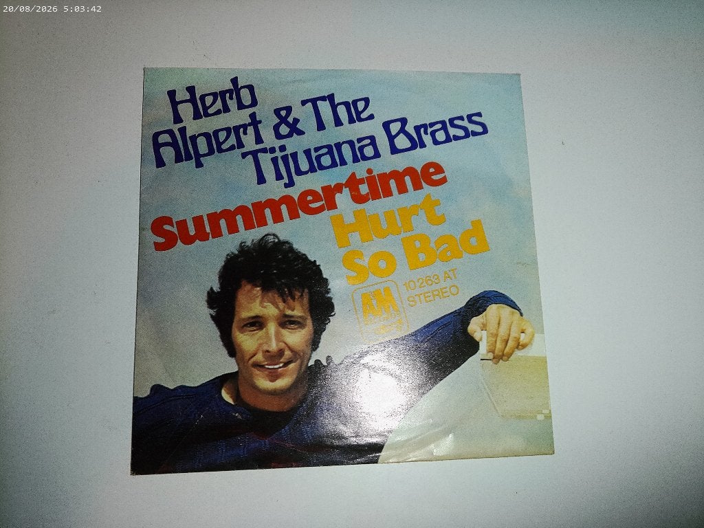 Herb Alpert & The Tijuana Brass - Summertime / Hurt so bad, Cd's en Dvd's, Vinyl Singles, Gebruikt, Fotohoes, 7 inch, Ophalen of Verzenden