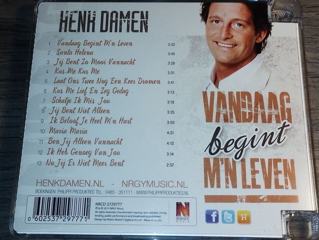 Henk Damen - Vandaag Begint M\'n Leven, Ophalen of Verzenden, Zo goed als nieuw, Levenslied of Smartlap