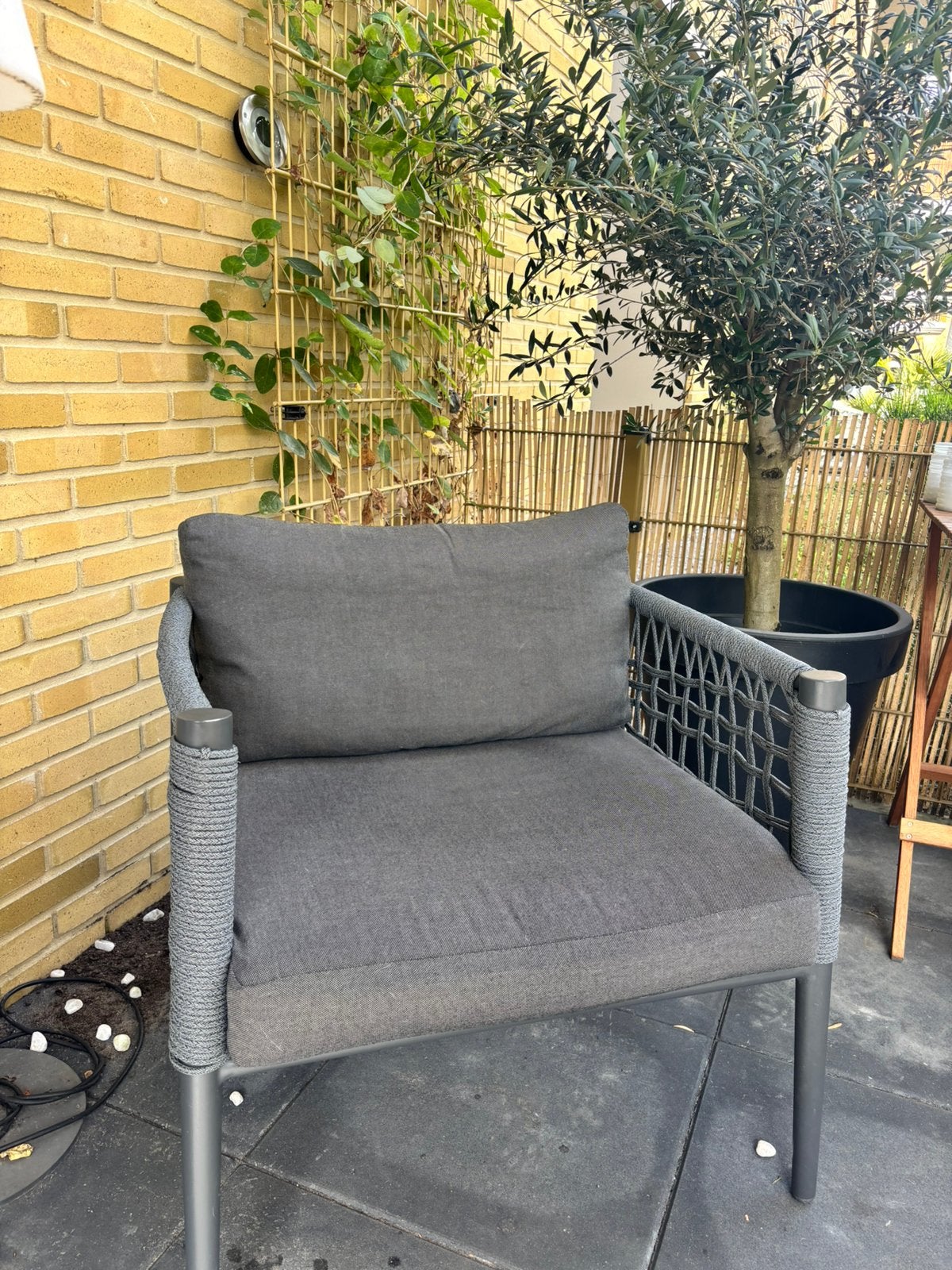 4 x tuin lounge stoelen, Ophalen, Gebruikt, Wicker