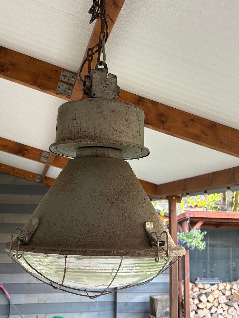 hanglamp, Ophalen, Gebruikt, E27 (groot), Oude stallamp