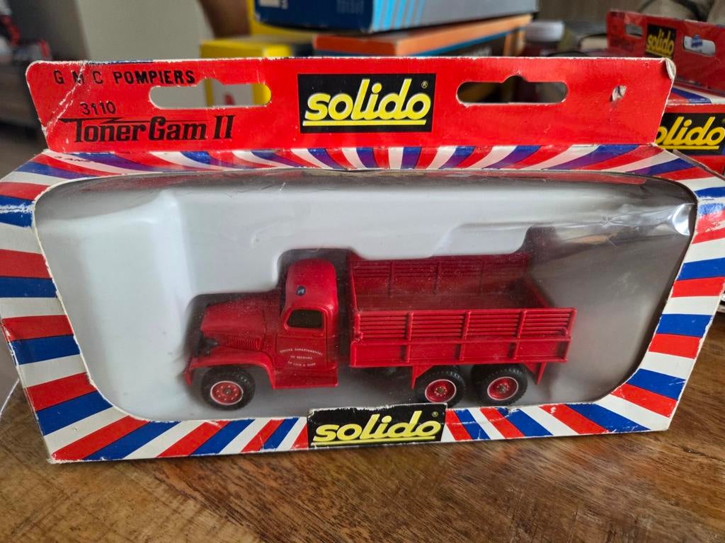 Toner Gam II 3110 pompiers Solido metal 1:43, Auto, Ophalen of Verzenden, Zo goed als nieuw, .