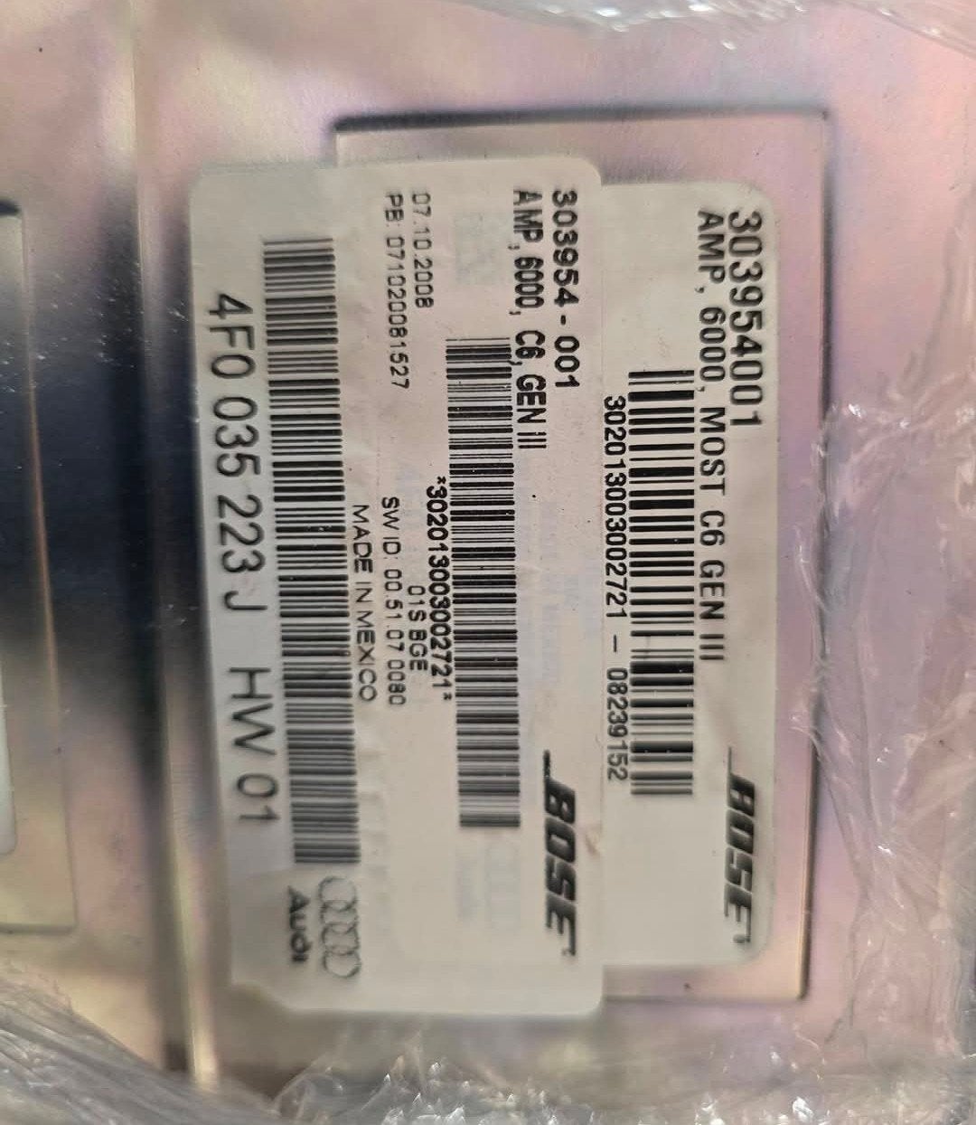 Audi A6 4F C6 Versterker 4F0035223J AMP BOSE, Ophalen of Verzenden, Gebruikt