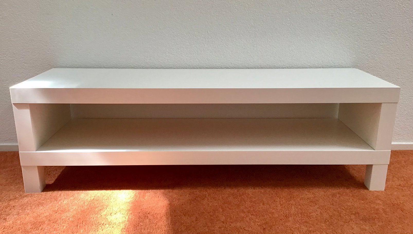 TV meubel Ikea mat-wit, Ophalen, Met plank(en), 150 tot 200 cm, Zo goed als nieuw