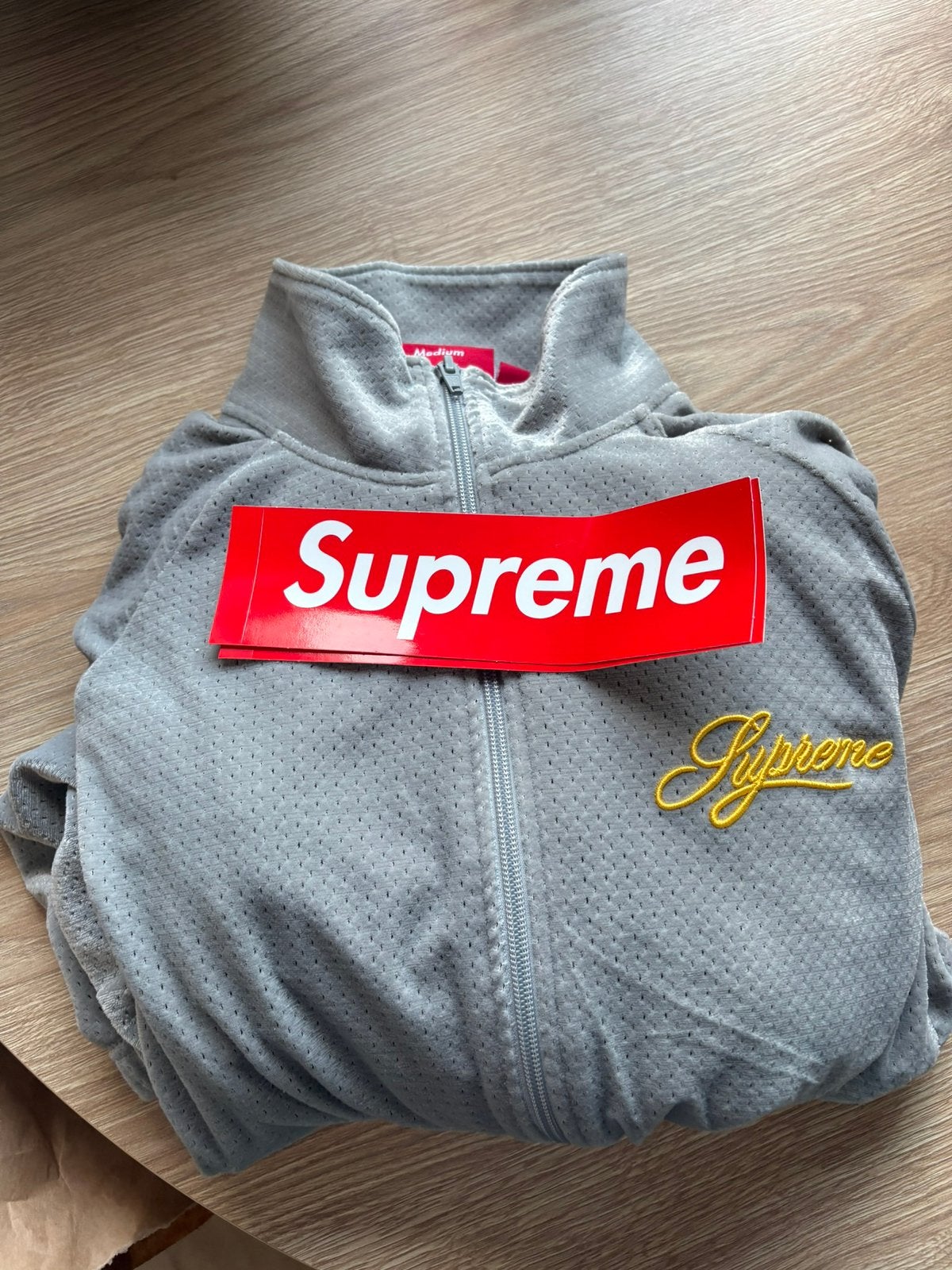 Supreme mesh velour track jacket ss26 week 6, Verzenden, Zo goed als nieuw