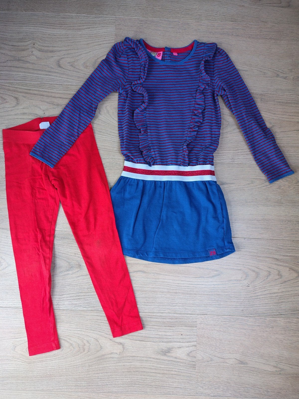 Z8 jurk maat 104-110 met Hema legging maat 110-116, Meisje, Z8, Ophalen of Verzenden, Zo goed als nieuw