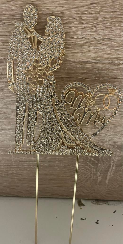 Bruidspaar Taarttopper🎂, Hobby en Vrije tijd, Feestartikelen, Gebruikt, Feestartikel, Geboorte of Huwelijk, Ophalen