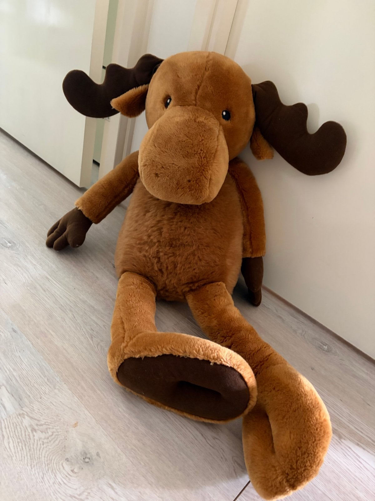 Grote IKEA Elch knuffel - JÄTTELIK collectie, Ophalen, IKEA, Overige typen, Bruin