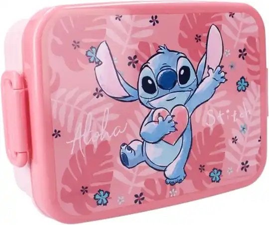 Stitch Broodtrommel - Roze met Aloha Design, Ophalen of Verzenden, Nieuw