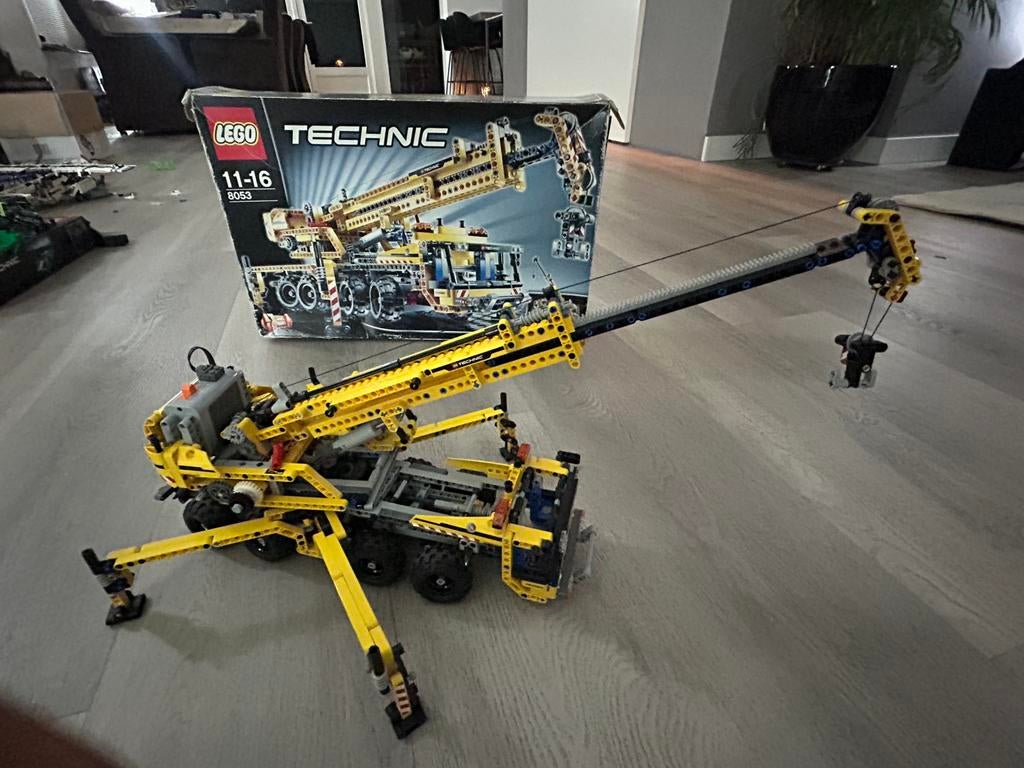 Lego technic set 8053 HIJSKRAAN incl. 8293 Elektr. functions, Ophalen of Verzenden, Zo goed als nieuw