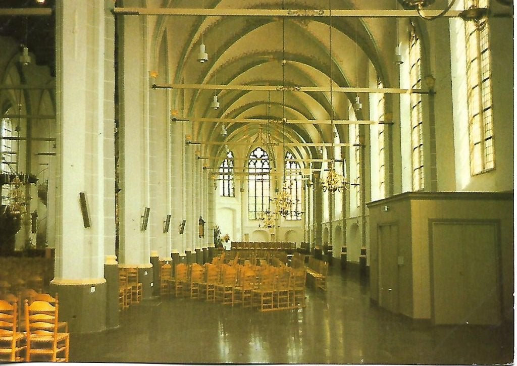 Steenwijk- -Interieur N.H.Kerk, Ophalen of Verzenden, 1960 tot 1980, Ongelopen, Overijssel