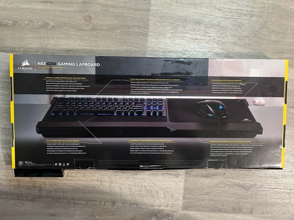 Corsair K63 Wireless Gaming Lapboard (zonder toetsenbord)