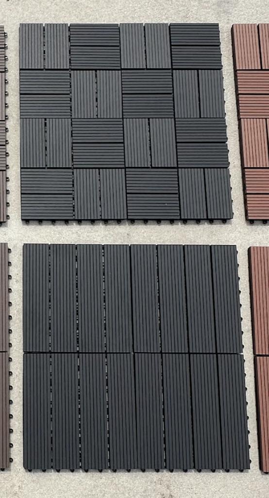 Vlondertegels Terrastegels Zwart Composiet Balkontegels WPC, Tuin en Terras, Ophalen of Verzenden, Zwettestraat 8, 8912AH Leeuwarden