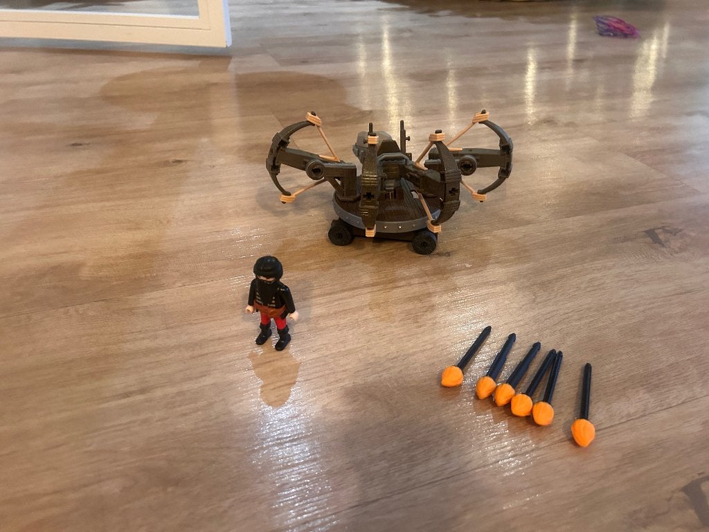 Playmobil katapult, Ophalen, Gebruikt
