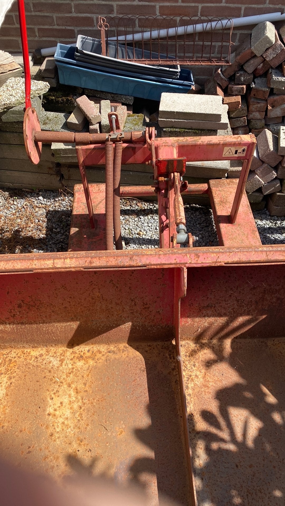 Wifo heftruckbak / shovel bak mechanisch kantelen, Ophalen, 250 mm of meer