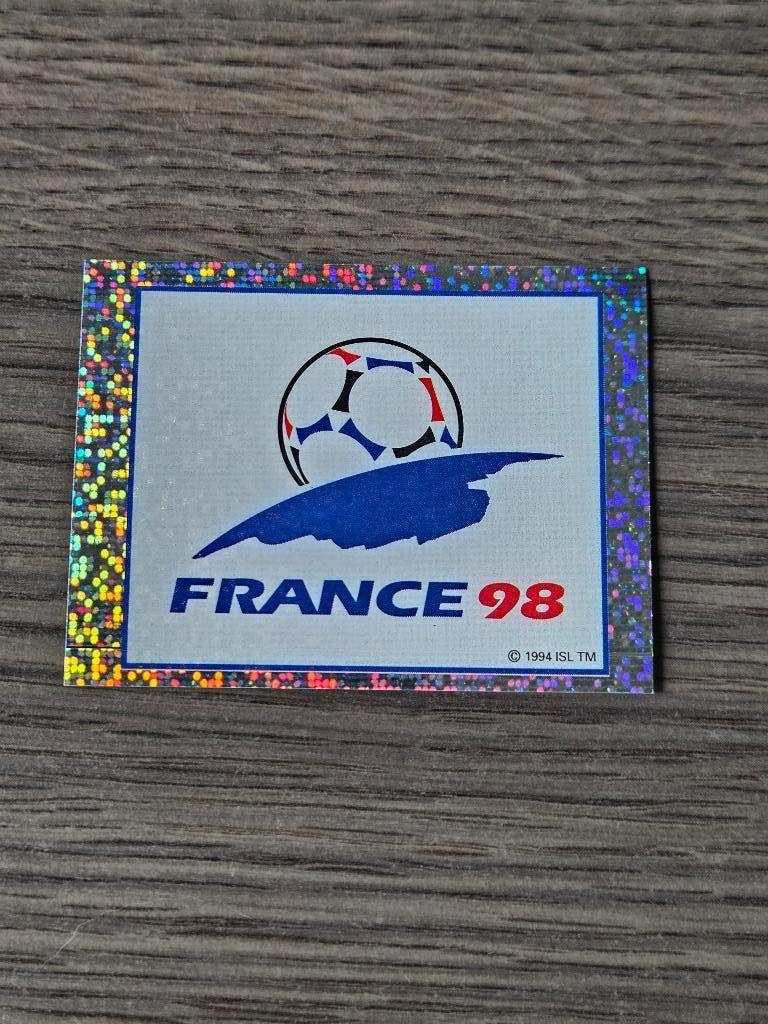 Panini World Cup Frankrijk 1998 Logo France nr. 2, Ophalen of Verzenden, Zo goed als nieuw, Buitenlandse clubs, Poster, Plaatje of Sticker