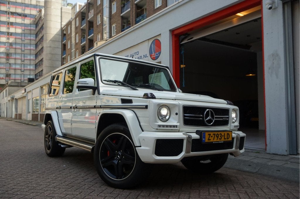Mercedes-Benz G-Klasse AMG 63 Designo Aut7 | CARBON | Schuif, Auto's, Mercedes-Benz, Automaat, 5461 cc, Gebruikt, Wit