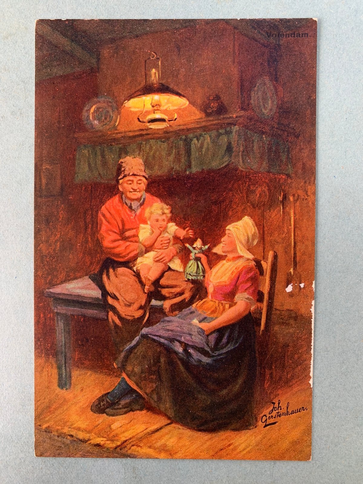 Volendam - Gelukkig gezin, Ophalen of Verzenden, Voor 1920, Ongelopen, Klederdracht