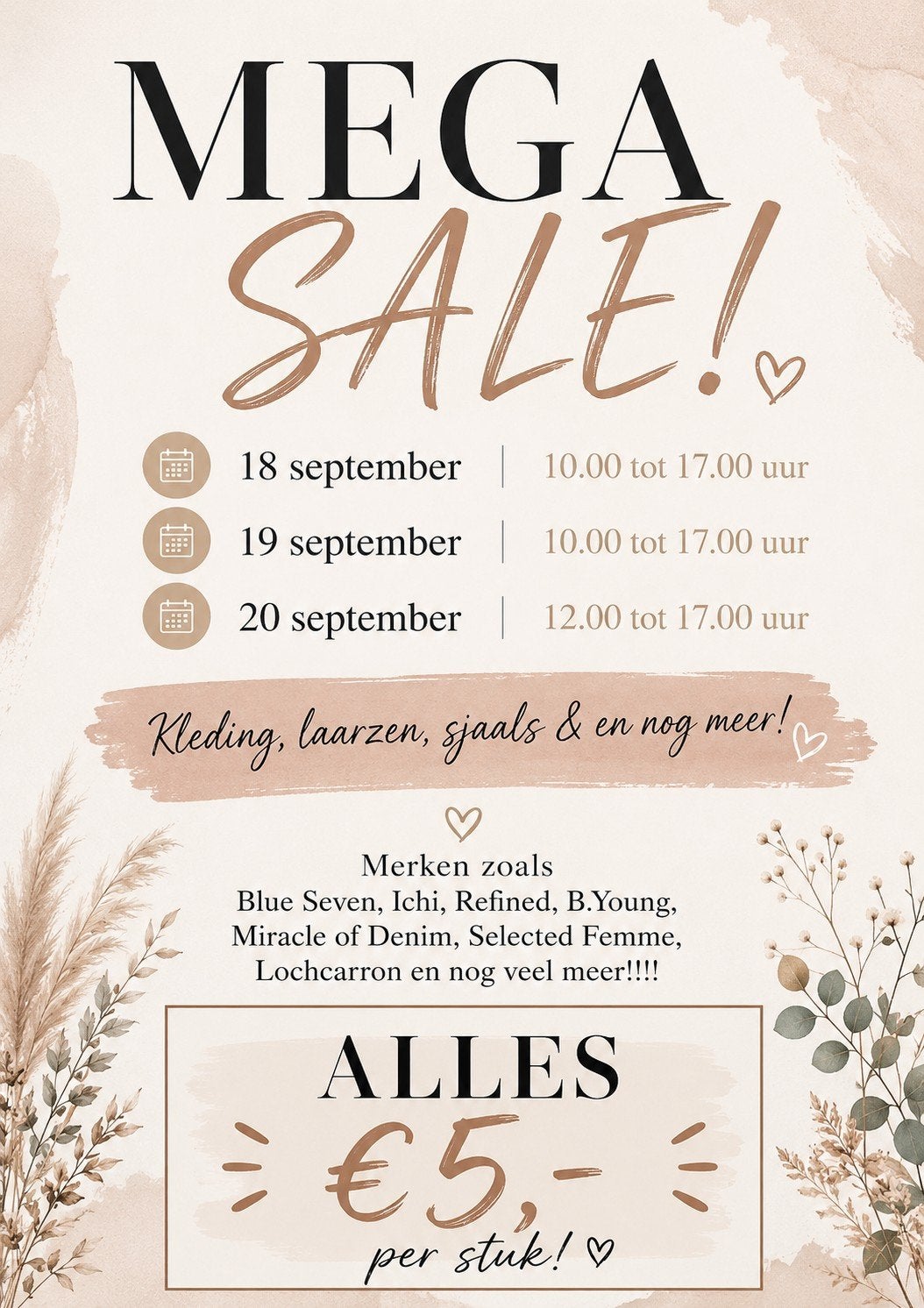 MEGA SALE! Kleding, laarzen, sjaals en meer voor €5,-, Kleding | Dames, Ophalen, Nieuw