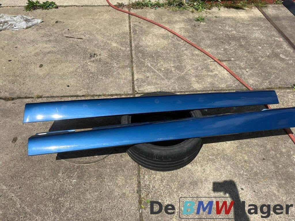 Sideskirt set blauw BMW 3-serie Compact E46 51718253592, Auto-onderdelen, Gebruikt, Ophalen of Verzenden, BMW, BMW