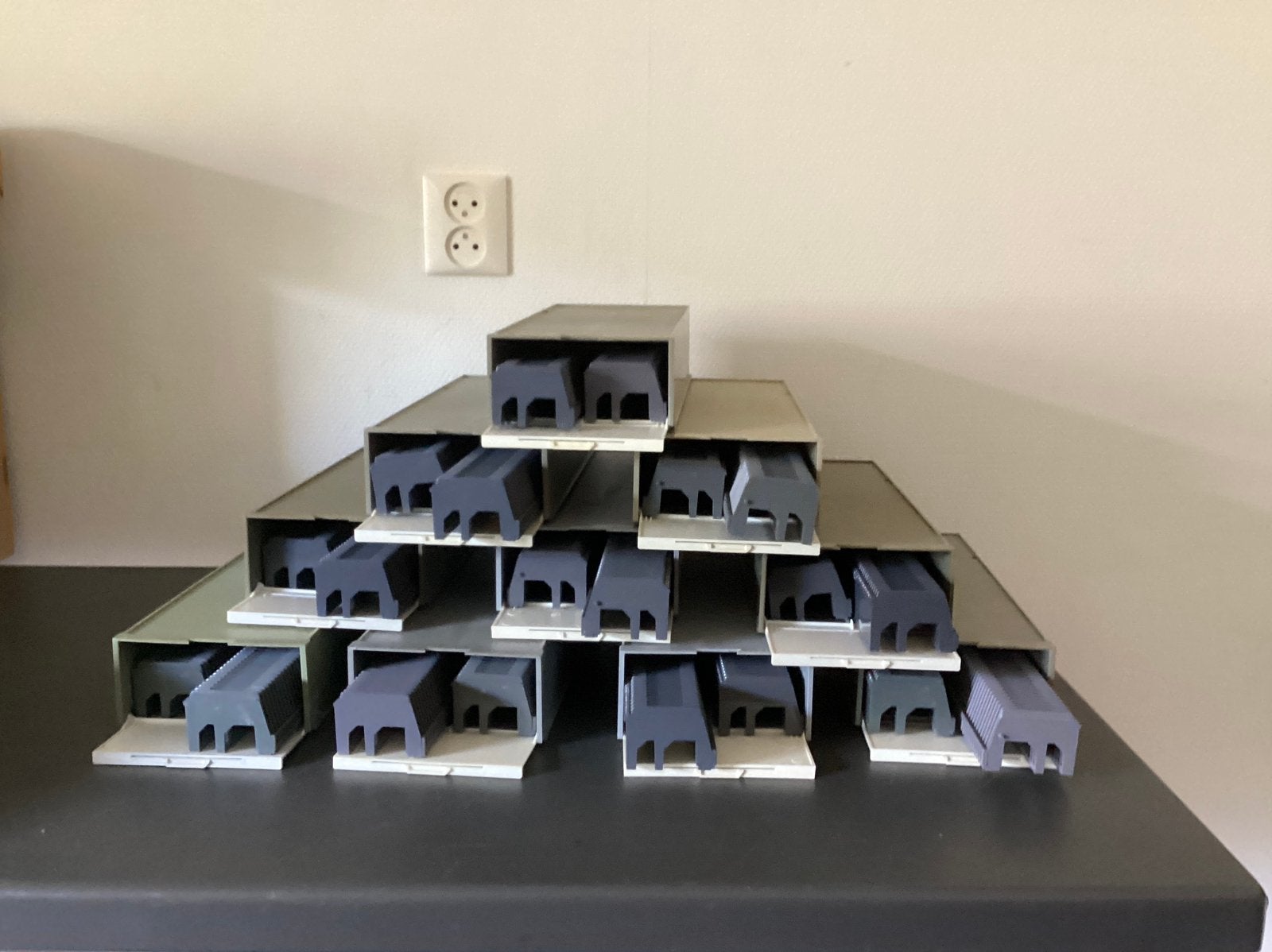 Dia opberg dozen, 10 stuks, Ophalen, Gebruikt